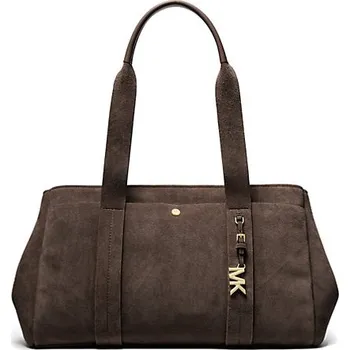 Michael Kors velká kožená semišová kabelka přes rameno čokoládová + doprava zdarma