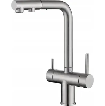 Vodovodní baterie Kuchyňská stojánková baterie LAUFERI LAYNA stříbrná