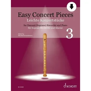 Easy Concert Pieces 3 (noty na zobcovou flétnu, klavír)(+audio)