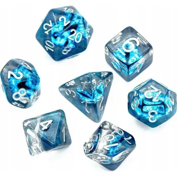 Příslušenství k deskovým hrám DRAČÍ OKO LEDU SADA 7 EPOXIDOVÝCH KOSTEK RPG