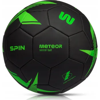Fotbalový míč Fotbalový míč Meteor Spin 5 černý zelený