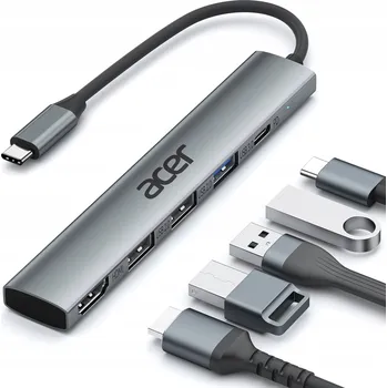 USB hub USB Hub Acer HUB USB C 5W1 STACJA DOKUJĄCA ACER 5 portů