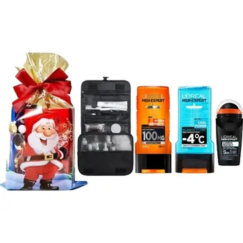 Kosmetická sada SADA KOSMETIKY SPRCHOVÝ GEL KRÉM KOSMETICKÁ TAŠKA LOREAL MEN EXPERT