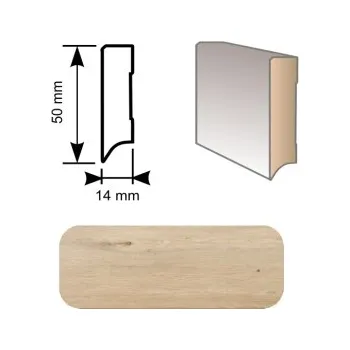 soklová lišta Soklová lišta RIGIT RS50 Dub Bělený