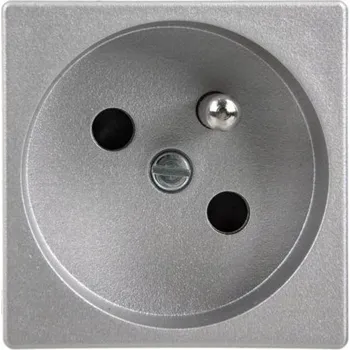 Elektrická zásuvka Elektrická Zásuvka nástěnná Kontakt-simon stříbrná