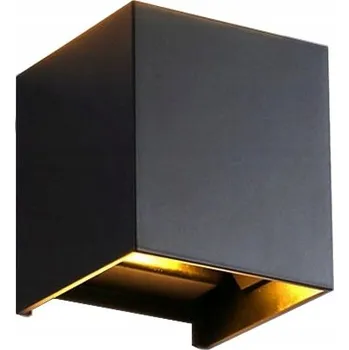 Nástěnné svítidlo Nástěnné svítidlo Kai Fan Lightning černé, integrovaný LED zdroj 12 W