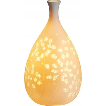Lampička VILLA ITALIA Porcelánová stolní lampa 33 cm s prolamovaným vzorem MIYAKO