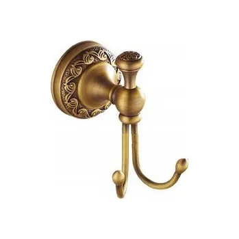 DRŽÁK věšák na ručníky mosazný koupelnový NEMAUS RETRO LAUFERI