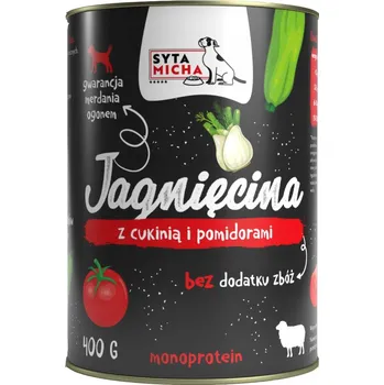 Krmivo pro psa Syta Micha Krmivo mokrá pro psa jehněčí s cuketou a rajčaty 400g