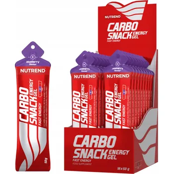 Energetický gel tekutý Nutrend Carbosnack Gel, příchuť borůvka, 50 g, 18 ks