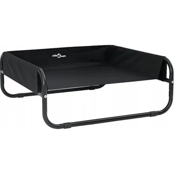 Pelíšek pro psa Černé vysoké pelíšek Oxford pro psa 75 x 75 x 30 cm