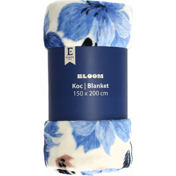 deka Deka Essex polyester 150 cm x 200 cm modrá