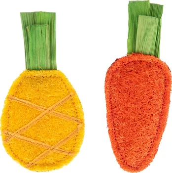 Hračka pro kočku TIAKI sada hraček pro kočky šustící ovoce - sada 2 ks