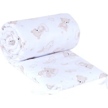 Příslušenství pro dětskou postel a kolébku Ochranný mantinel do postýlky - šitý medvídek