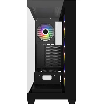 PC skříň FSP M340-BA/Midi Tower/Transpar./Černá