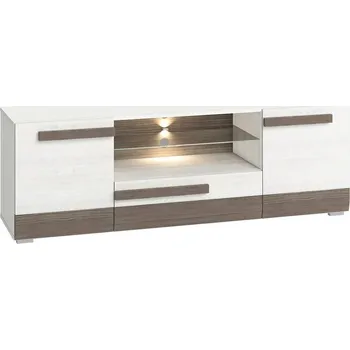 Televizní stolek TV stolek Blanco - ML Meble Borovice bílá / New grey 165x55 cm