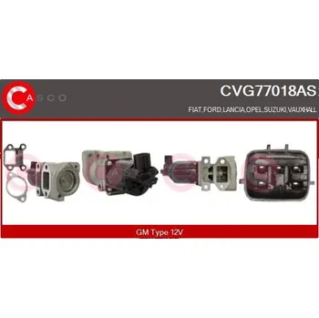 Ventil palivového systému AGR-Ventil CASCO CVG77018AS