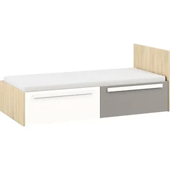 Postel Postel Drop - ML Meble Buk Fjord / Bílá / Šedá Platina 97x81 cm