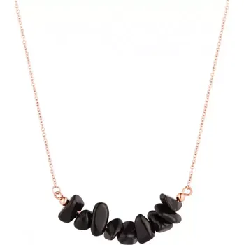 Náhrdelník Náhrdelník s kouřovým křemenem 42037.3 ocel