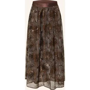 Dámská sukně Oui Dámská Tylová Sukně S&nbsp;Flitry A Třpytivou Přízí, hnědá /...