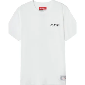 Pánské oblečení CCM Triko CCM 125 Years Anniversary Logos SR, Barva WHT, Velikost M 1018448