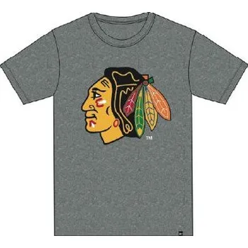 Pánské tričko 47 Brand Triko 47 Club Chicago Blackhawks SR, Barva GRE, Velikost M 834858