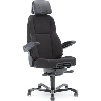 Kancelářská židle RAMSEY, 24 hod., textilní potah, černá