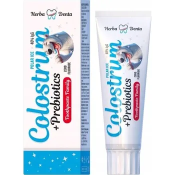 Dentální hygiena Zubní pasta bez fluoru COLOSTRUM YOGURTENE Šalvěj Polární Led 100g