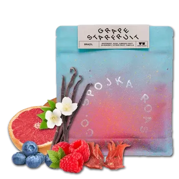 Káva Spojka Roastery Co. Brazílie - GRAPE STARFRUIT | Výběrová káva | 250g | Zrnková - 100% Arabika