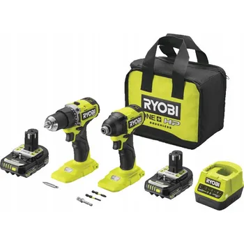 Ryobi Sada elektrického nářadí 18 V ONE+ RCK182A-2C20S Aku vrtačka + Aku rázový utahovák