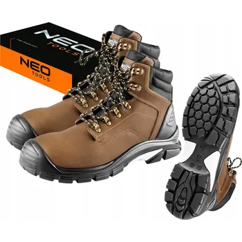 Pracovní obuv NEO PRACOVNÍ POLOBOTKY BOTY S3 SRC kůže 43