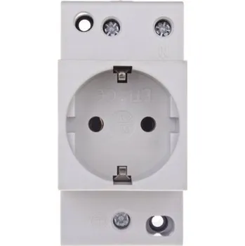 Elektrická zásuvka Zásuvka, Nástěnná elektrická lišta ETI Polam bílá