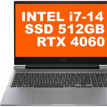 Notebook Herní Notebook Omen HP 16, Intel i7-14, RTX 4060, 144Hz, Připravený ke hraní