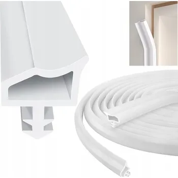 Těsnění do okna a dveří BÍLÉ DVEŘNÍ TĚSNĚNÍ, 20M TĚSNĚNÍ PRO INTERIÉROVÉ DŘEVĚNÉ DVEŘE