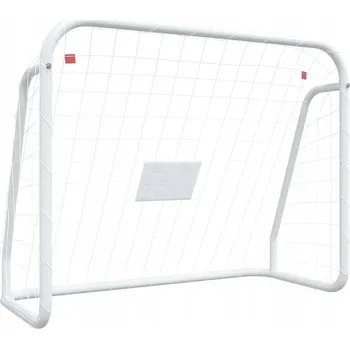 Fotbalová branka Fotbalová branka s polyesterovou sítí a ocelovým rámem 125x96x60 cm, bílá