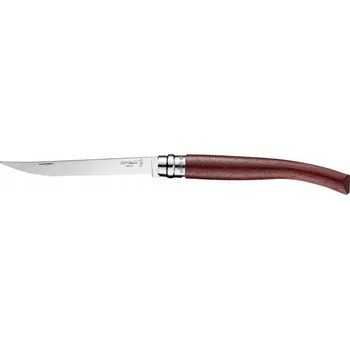 Kuchyňský nůž Skládací turistický nůž Opinel Slim Padauk s leštěnou čepelí 15