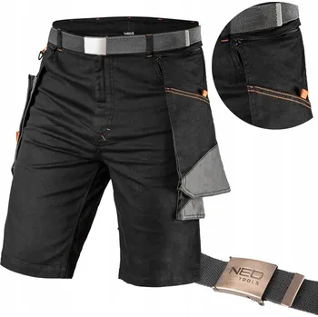 Pánské kraťasy Krátké pracovní Kraťasy HD Slim, pásek, velikost XL