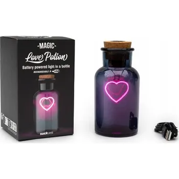 Lampička Neonová lampička Elixir Lásky Srdce Romantická Vintage Valentýnský dárek pro manželku