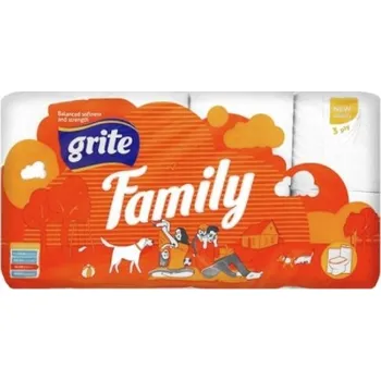 Toaletní papír Suchý toaletní papír bez vůně Grite 8 ks