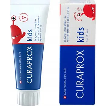 Dentální hygiena Zubní pasta s fluorem Curaprox Kids jahodová 60 ml