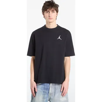 Pánské tričko Tričko Jordan Men's Embroidered Jumpman T-Shirt Black/ White L