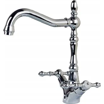 Vodovodní baterie Stojánková umyvadlová baterie LAUFERI PALES stříbrná