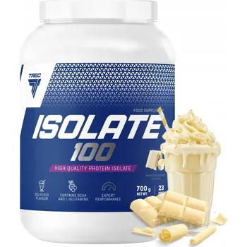 Protein Trec Isolate 100 700 g protein WPI bílá čokoláda