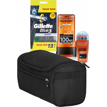 Kosmetická sada L’Oreal Paris & Gillette Sada pro muže s kosmetickou taštičkou 4v1 – Pánský dárek