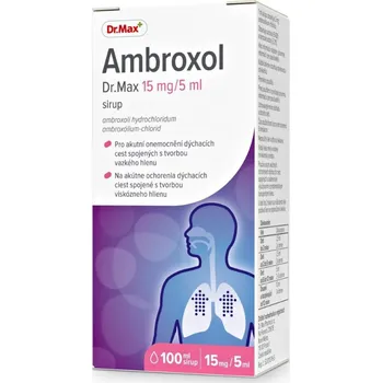 Lék na kašel, rýmu a nachlazení Ambroxol 15 mg 100 ml