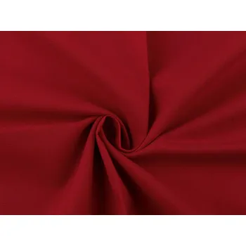 Bavlněná látka / plátno jednobarevná, střední, 11 (13) červená tmavá