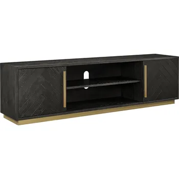 Televizní stolek TV stolek Seville - Livin Hill Czarny / złoty 180x50 cm