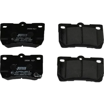 Brzdový systém Sada brzdových destiček, kotoučová brzda JURID 573393J