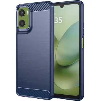 Pouzdro na mobilní telefon Techsuit - karbon silikon - Motorola Moto G06 / Moto G06 Power - modrá
