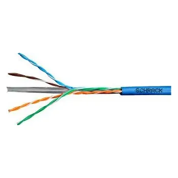 Síťový kabel Schrack HSEKU423P4 U/UTP Cat.6 4x2xAWG24 300 MHz, PVC, Eca, 305m, modrý Kabel U/UTP Cat.6 4x2xAWG24 300 MHz, PVC modrý, Eca, 305m